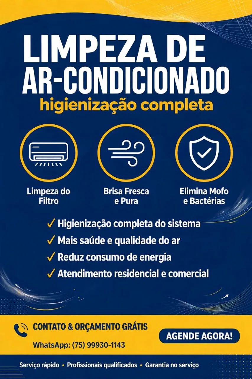 Limpeza de ar condicionado 