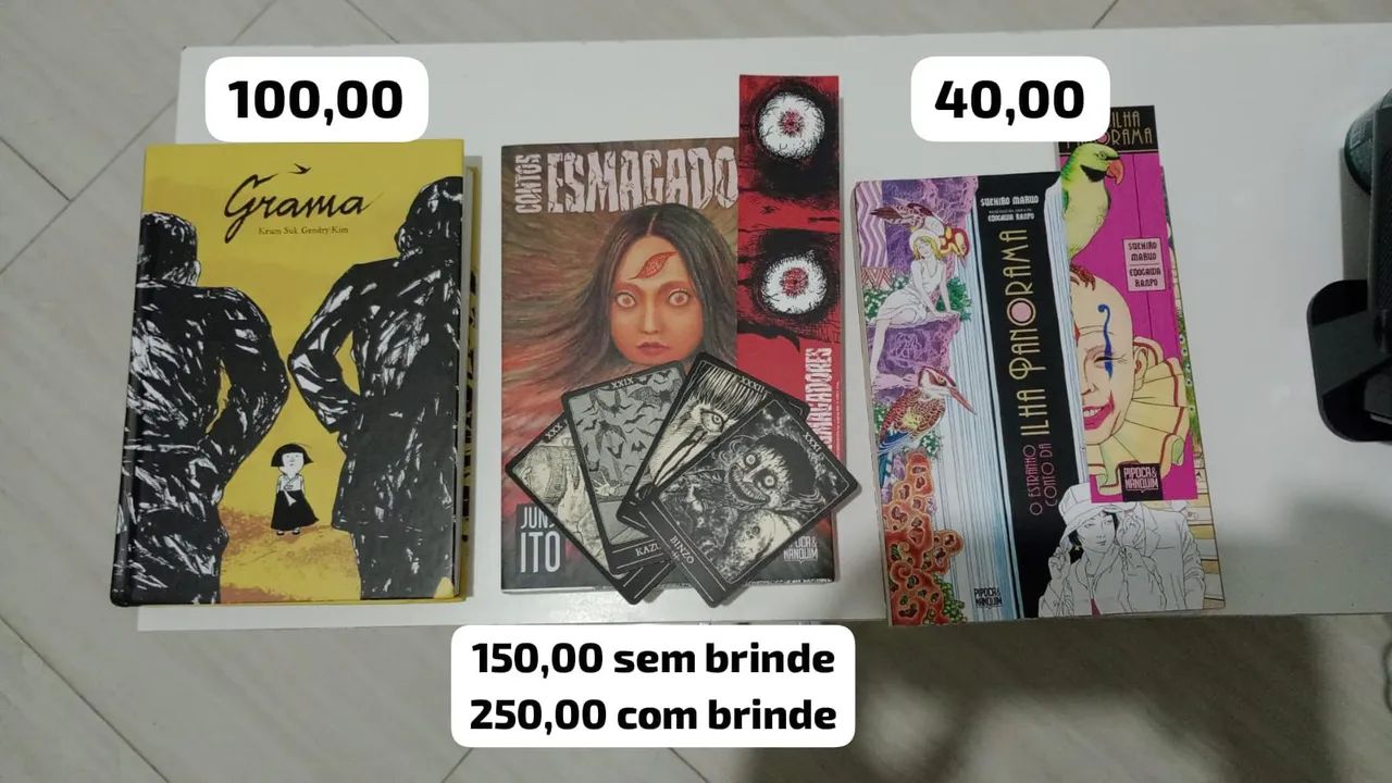 Mangás conservados com preços a partir de 20 reais - Livros e