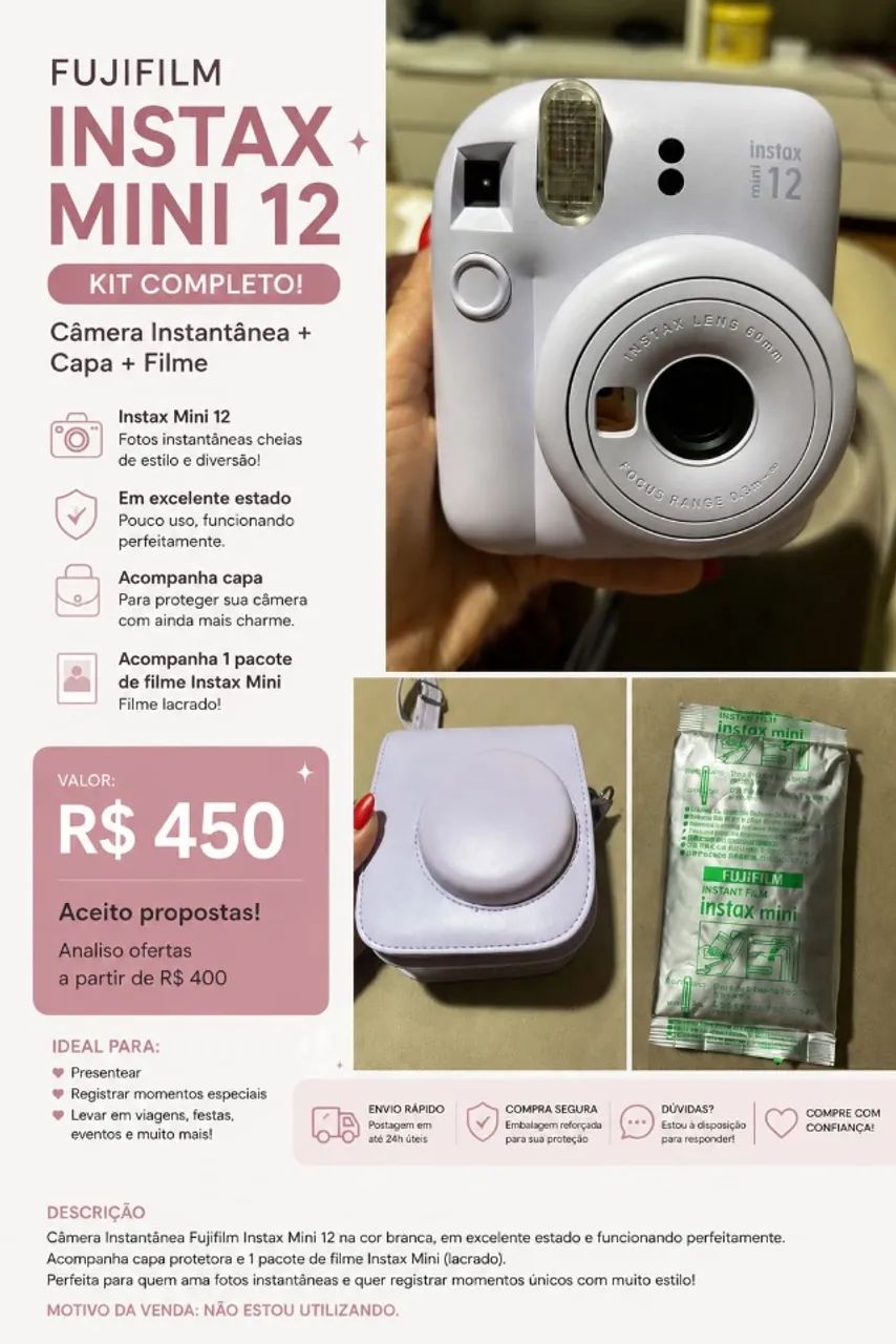 Câmera instax mini - Foto 2
