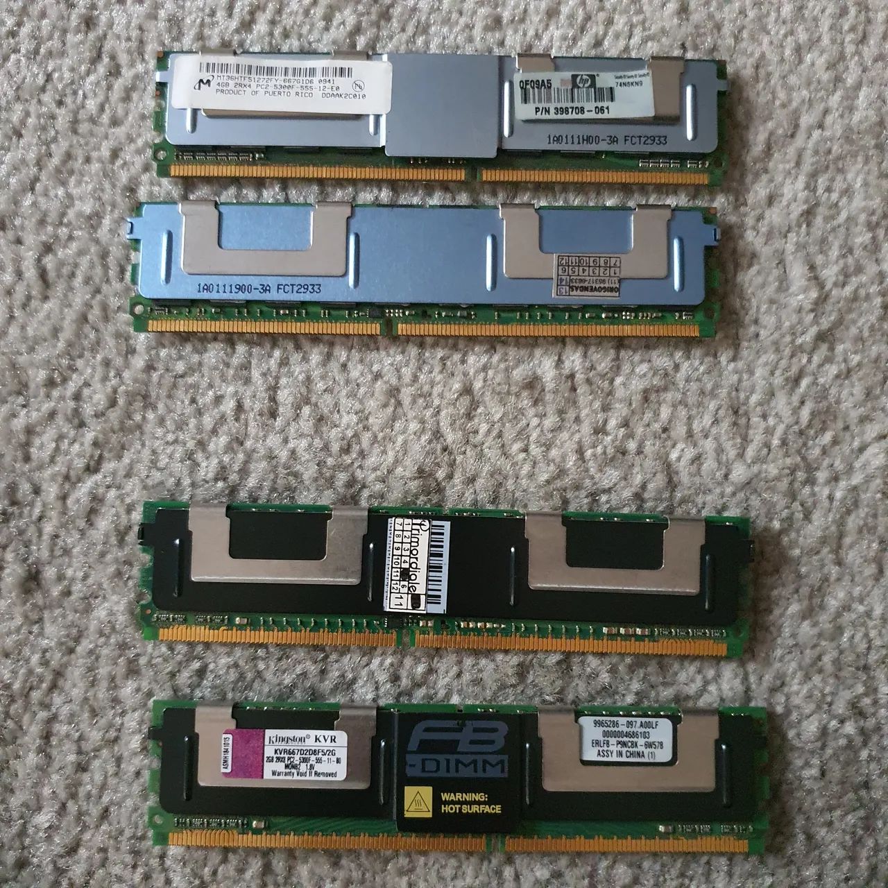 2 Riser Memory placa de memória Mac Pro A1186  com 12Gb - Foto 5