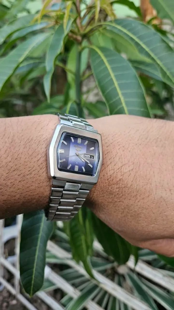 Relógio Seiko tv fundo azul automático (Revisado) - Foto 3