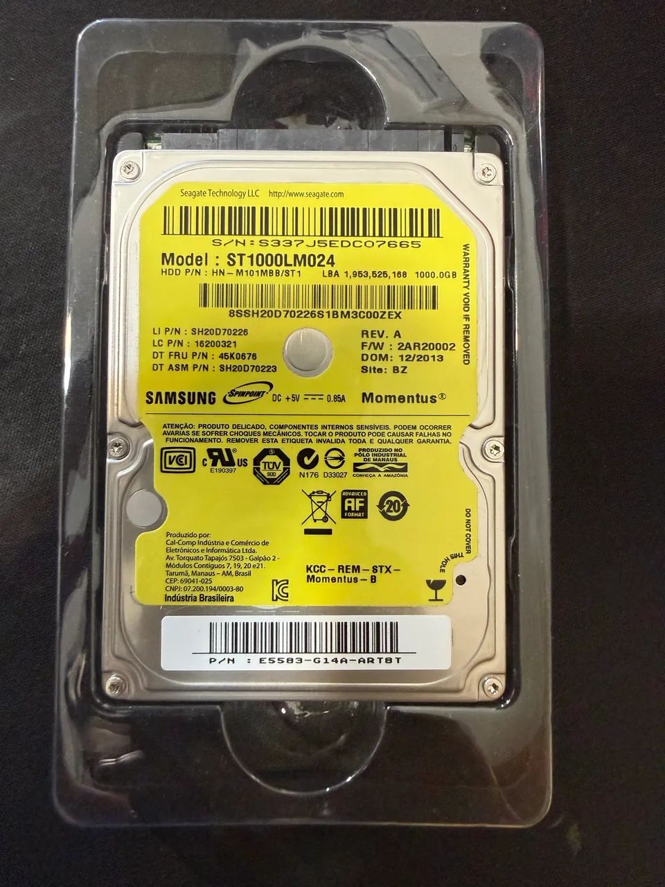 HD Samsung 1Tb | Notebook