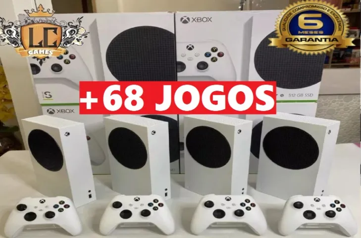 XBOX SERIES S VAI 77 JOGOS TOP + O6 GARANTIA MESES + BRINDES