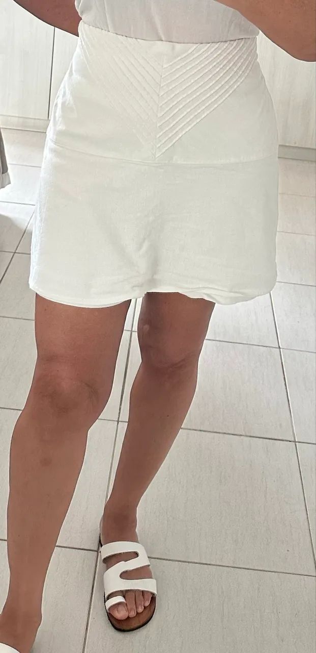 Shorts saia loftystyle linho GG - Foto 4