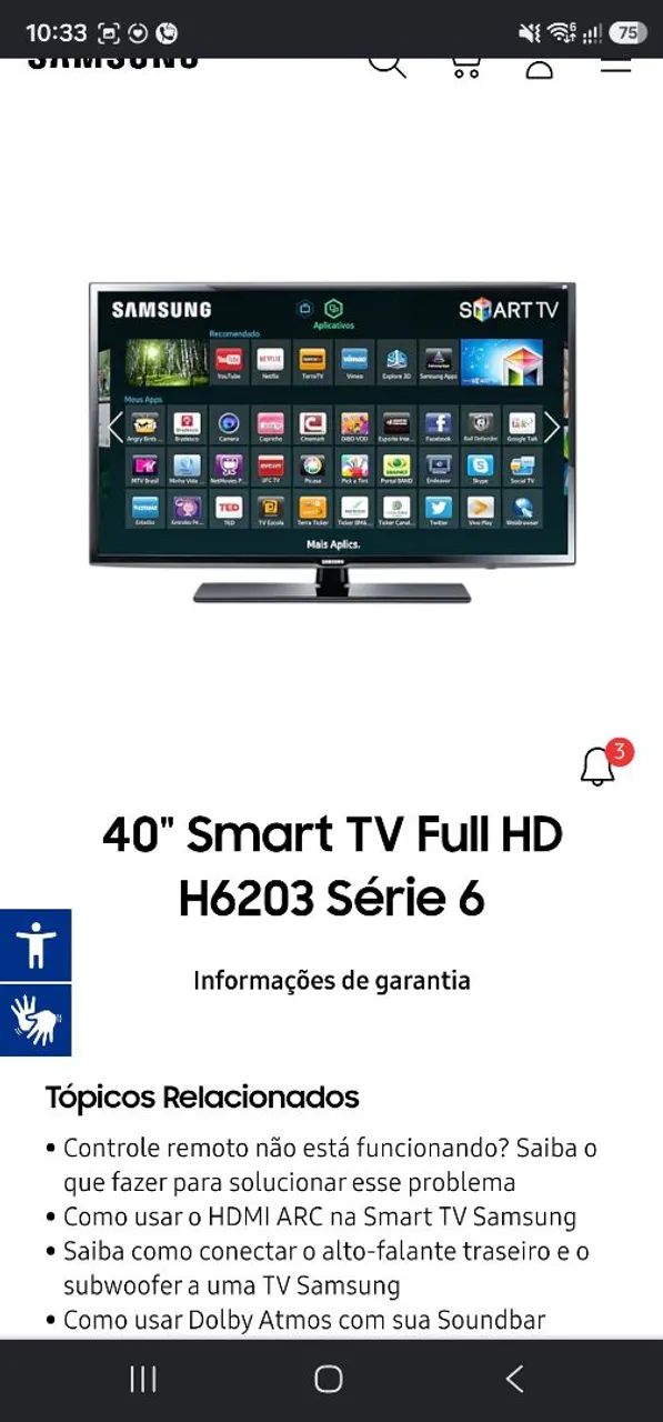 TV SAMSUNG 40 POLEGADAS - Foto 3