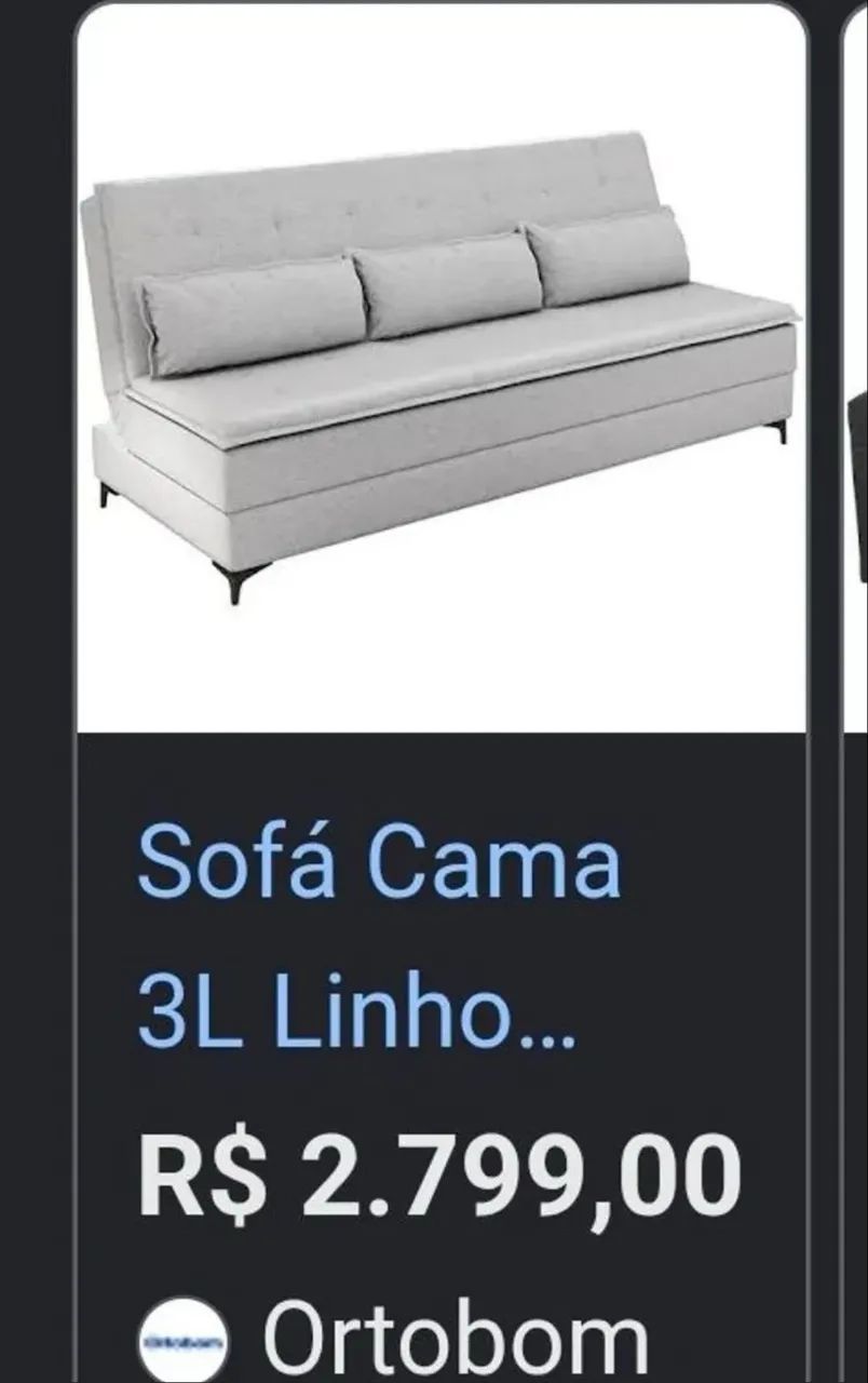 Sofá cama linha premium da Ortobom - Foto 2