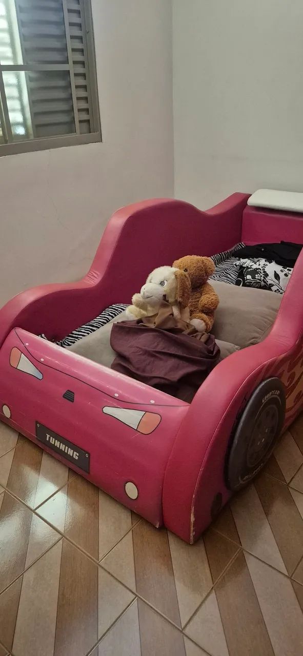 Cama infantil carro de corrida hot Wheels - Foto 3
