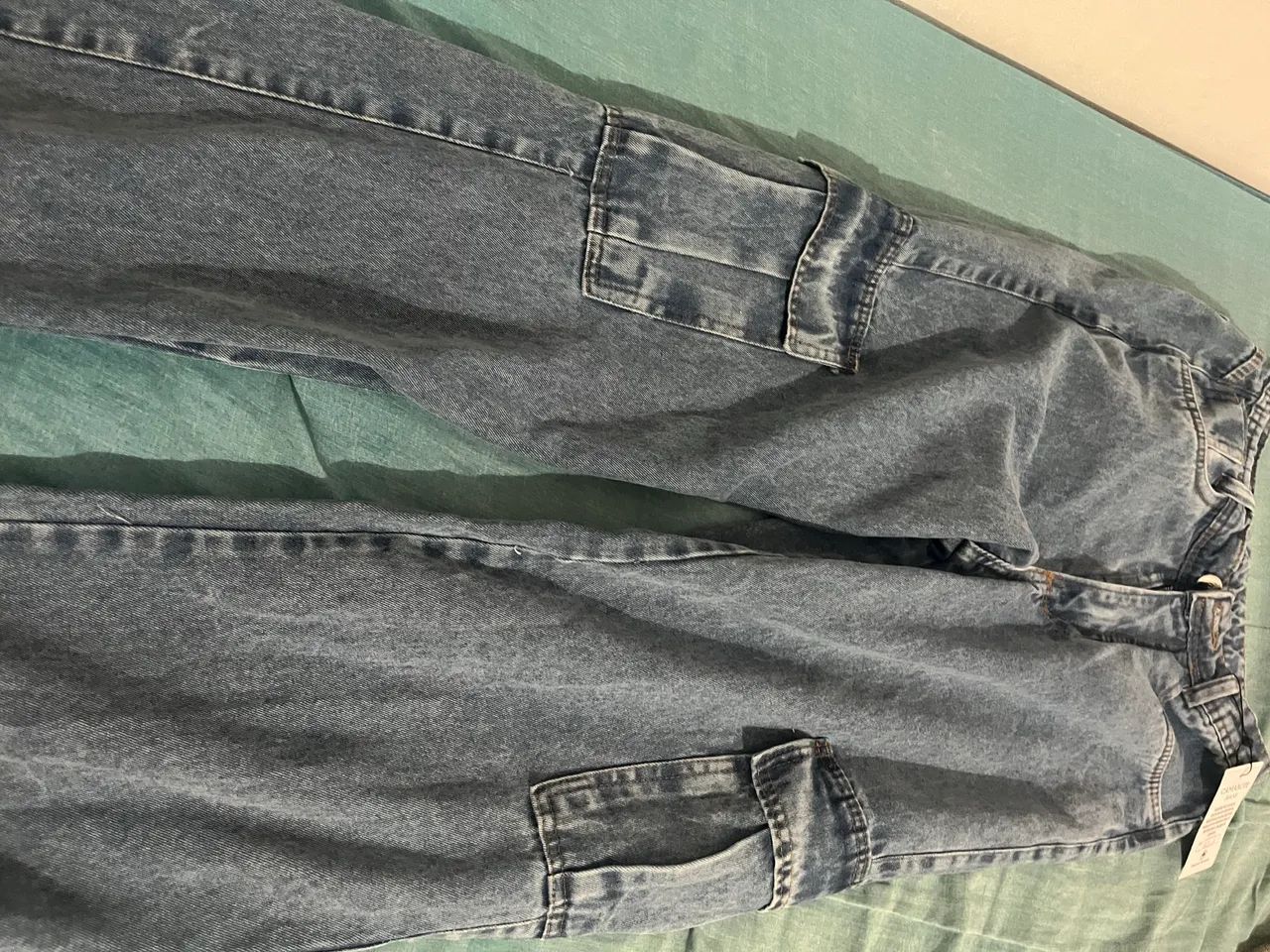 Calça cargo jeans  - Foto 2