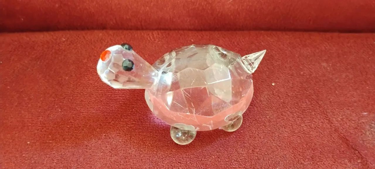 Miniatura de Tartaruga de Cristal - Medindo 6,5 cm x 4,0 cm - Foto 2