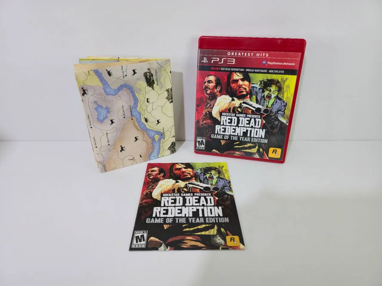 Jogo Red Dead Redemption Goty Edition com mapa Original PS3 !!!