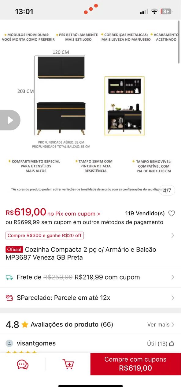 Kit Armários de cozinha  - Foto 5