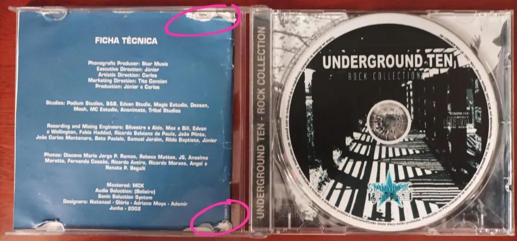 CD - Underground Ten - Rock Collection - 2002 - Foto 3