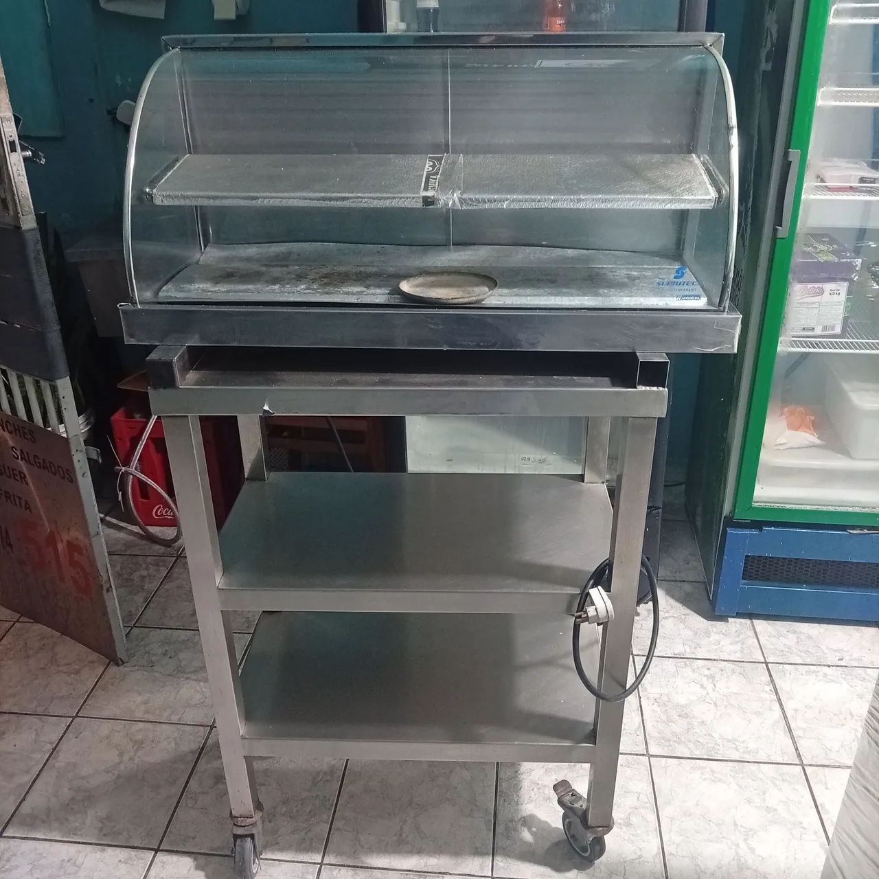 Estufa de salgados com prateleira inox ! 