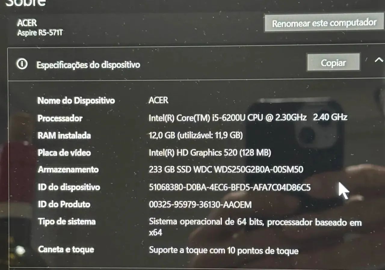 ACER ASPIRE R5 i5 - Foto 2