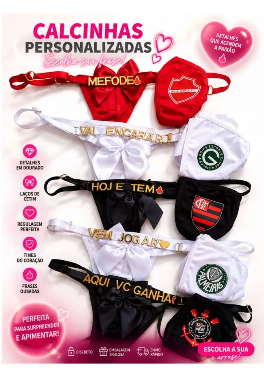Calcinha de Time - Personalizada - Foto 2