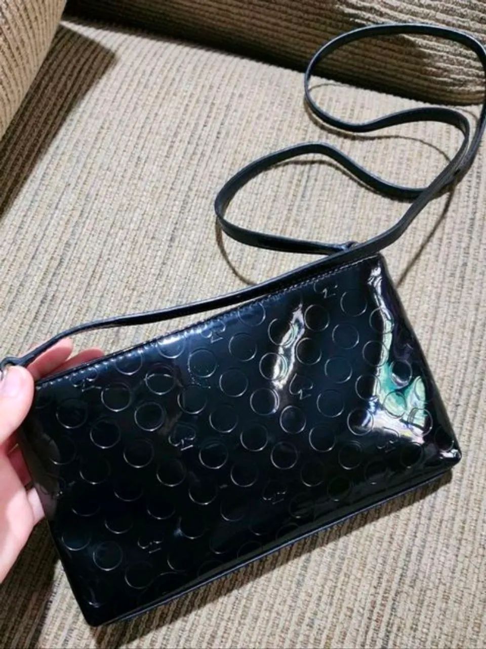 Bolsa kate spade envernizada preta - Foto 4