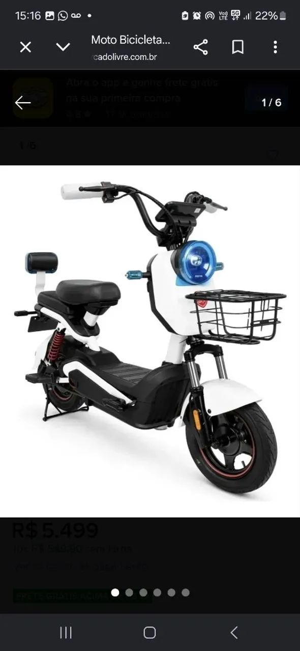 Moto nova zero kilometro