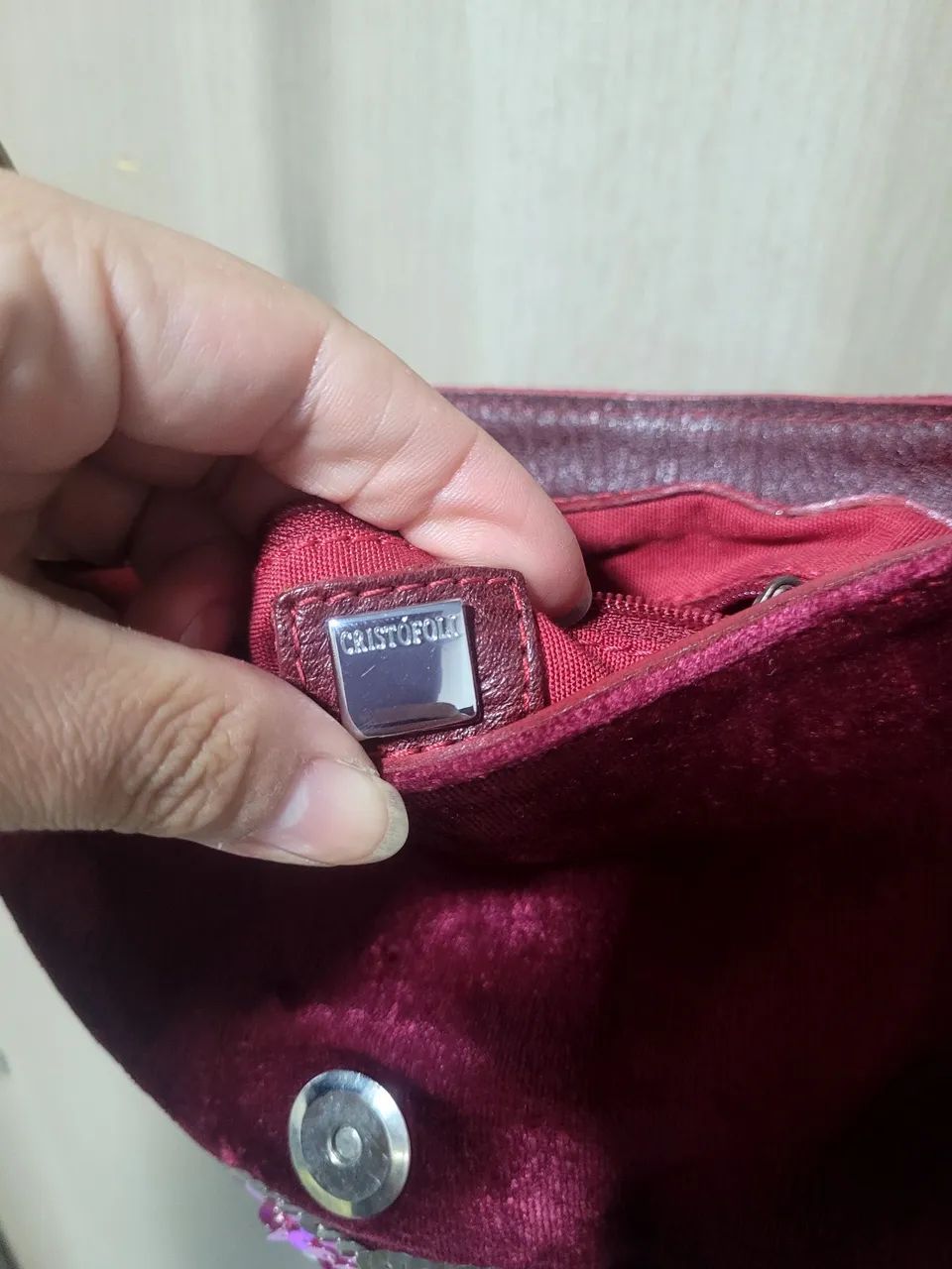 Bolsa vintage bordada Cristofoli  - Foto 3