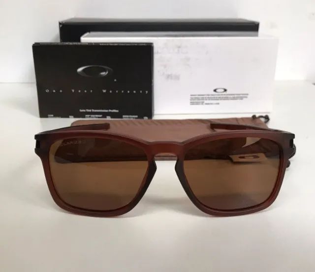 óculos de sol oakley latch squared brown - Foto 4