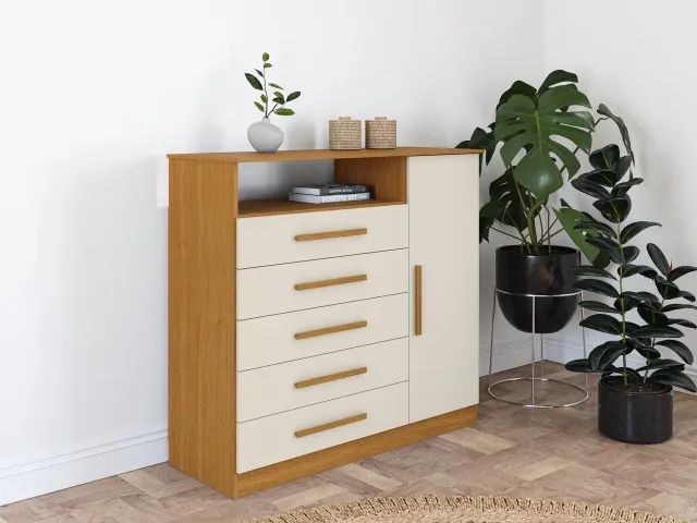 Cômoda em MDF Madri com Porta  (Nova)