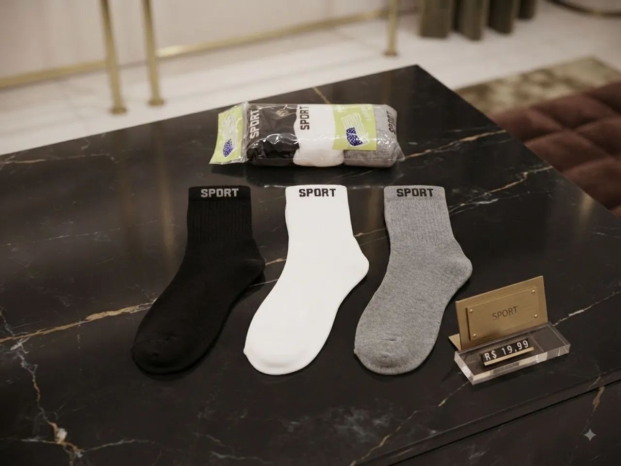 Meias promoção  (kit com 3 pares) - Foto 2