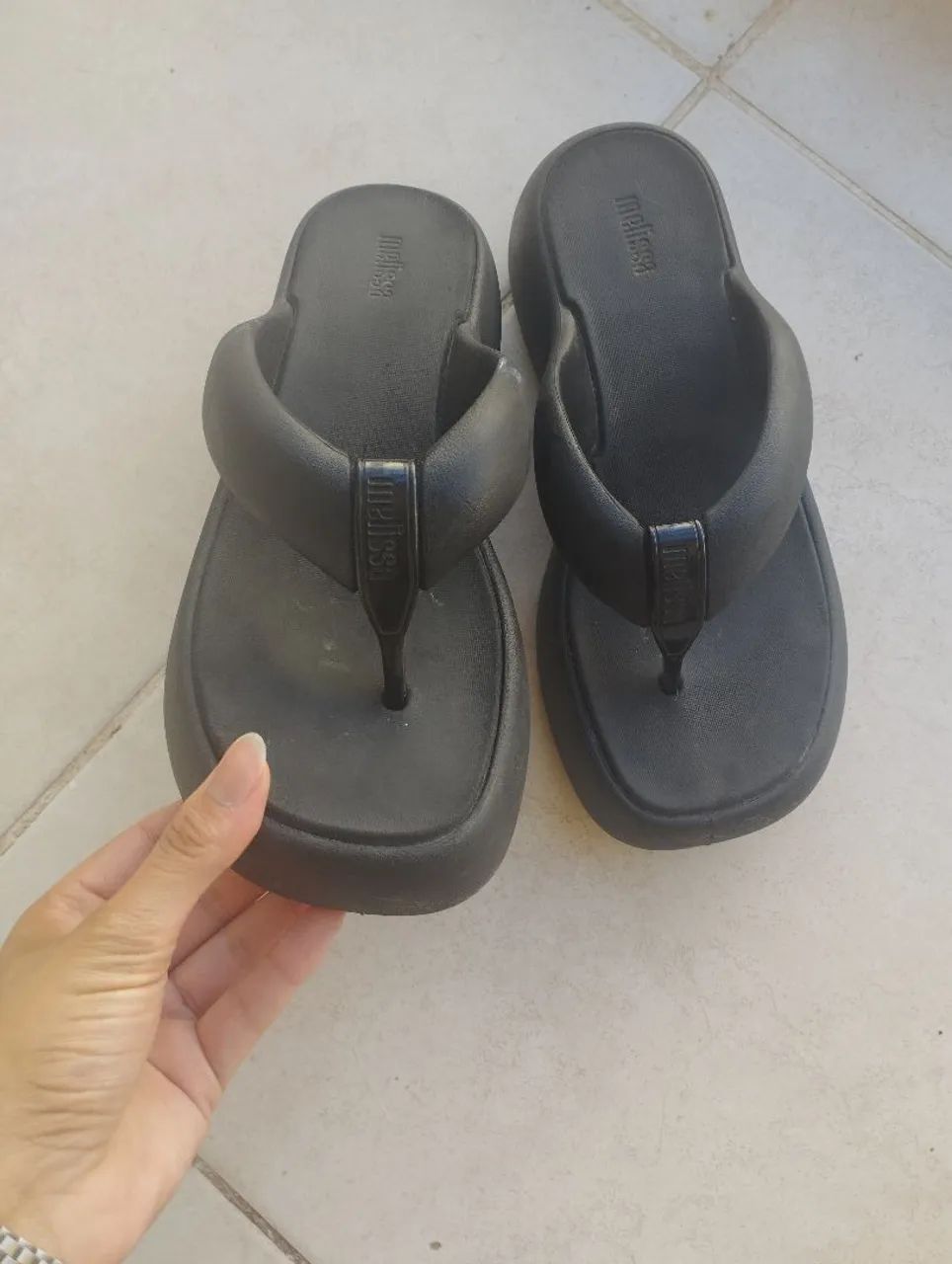 Melissa preta tamanho 37
