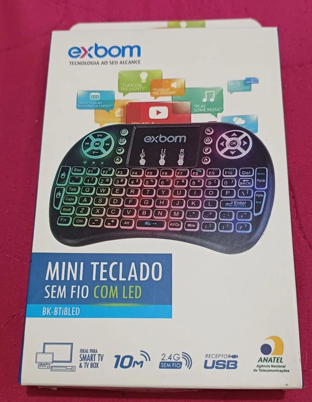 Mini teclado para tv