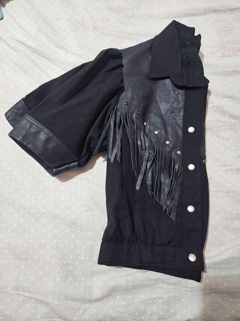 BLUSA de couro feminina P - Foto 4