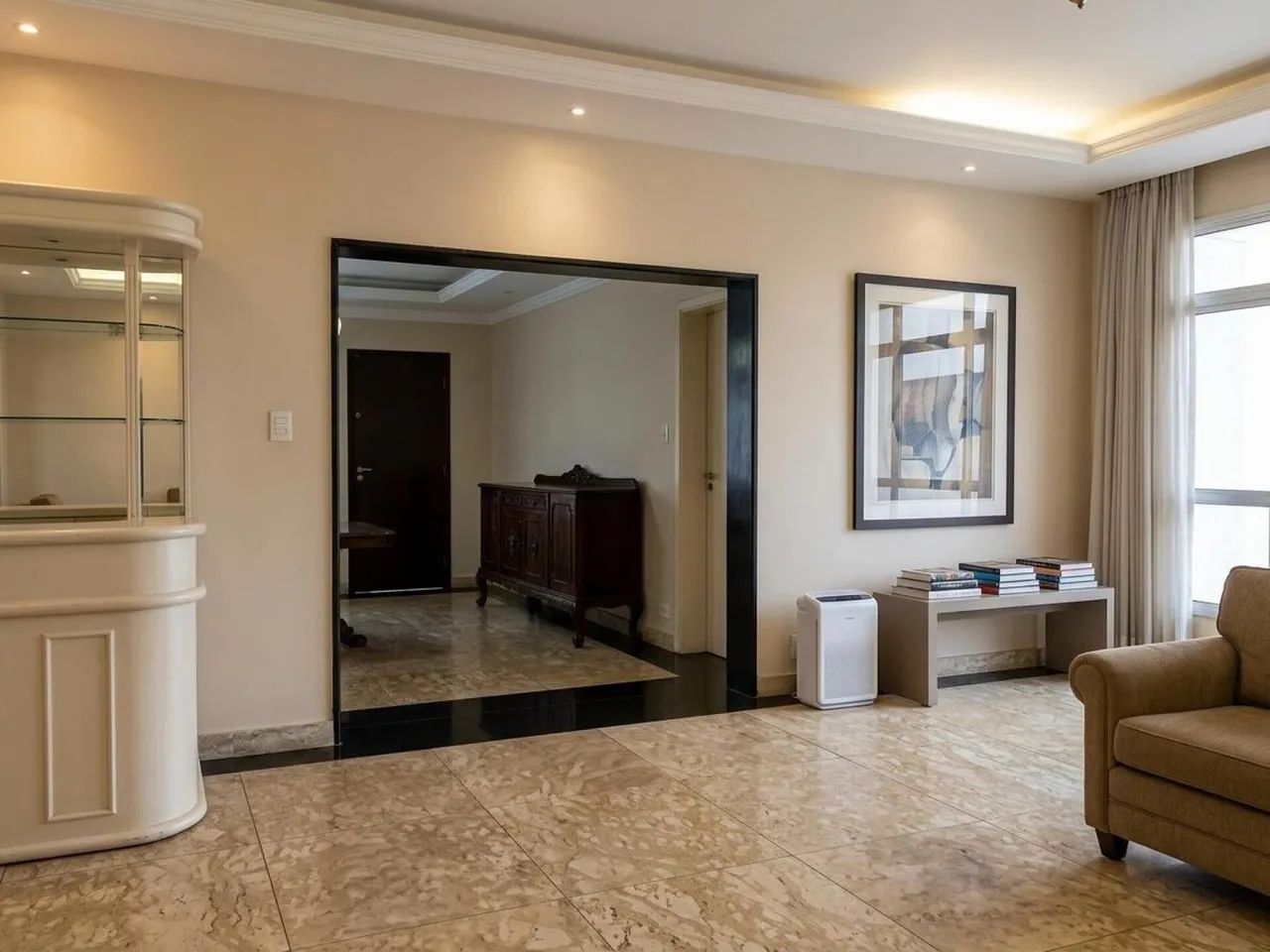 APARTAMENTO MOBILIADO DE 293M² COM 4 QUARTOS SENDO 1 SUITE | 1 VAGA COBERTA | RUA MARQUÊS  - Foto 4