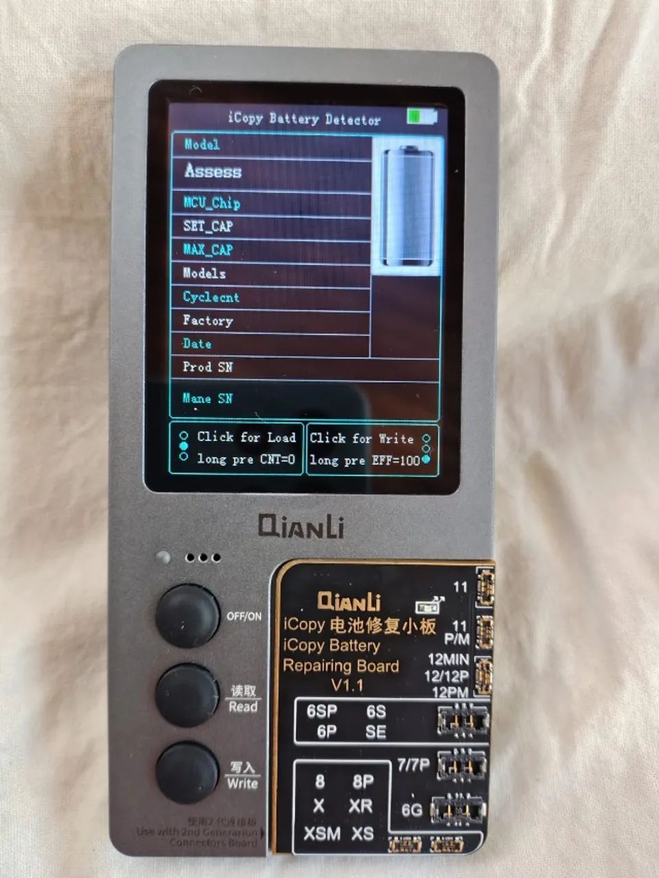 QianLi iCopy Plus 2.2 - Programador para iPhone | True Tone, Face ID, Vibração e Sensor  - Foto 5