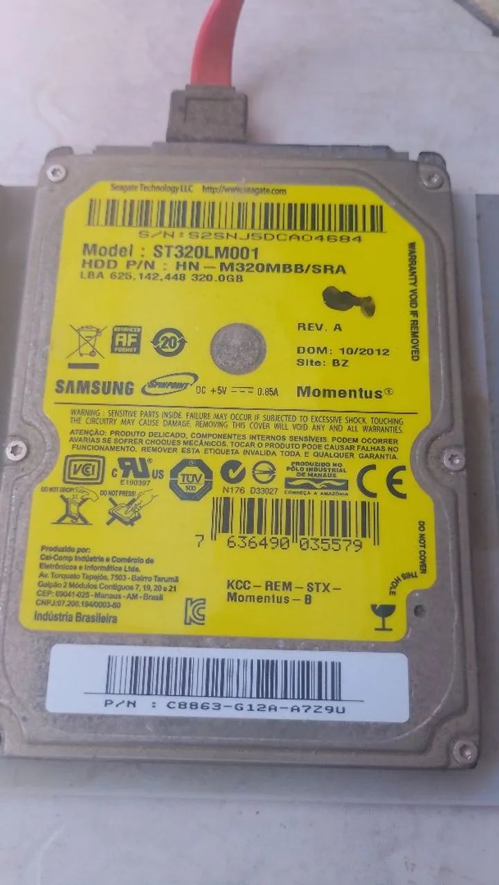 HD INTERNO 320 GB R$50,00 - Foto 2