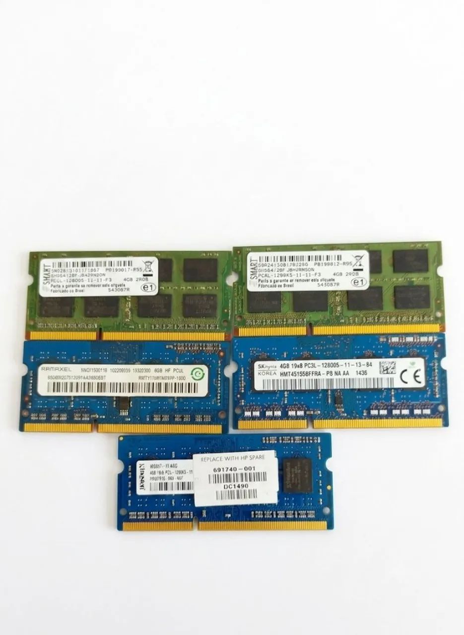 LOTE 10 MEMÓRIAS RAM SODIMM PC3L 4GB - Foto 2