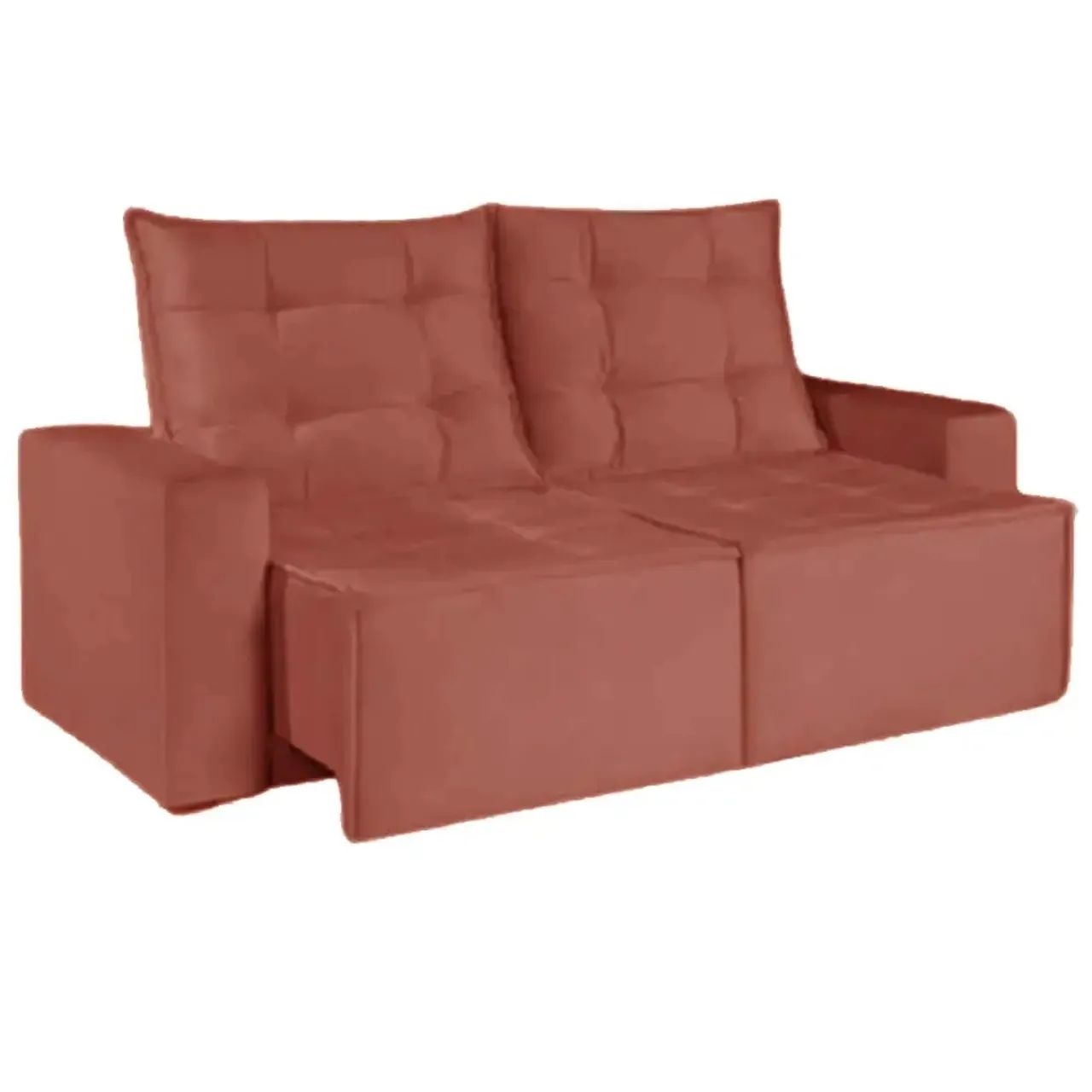 Sofá Macaé 3 Lugares Retrátil e Reclinável Tecido Suede 190cm / pronta entrega  - Foto 3