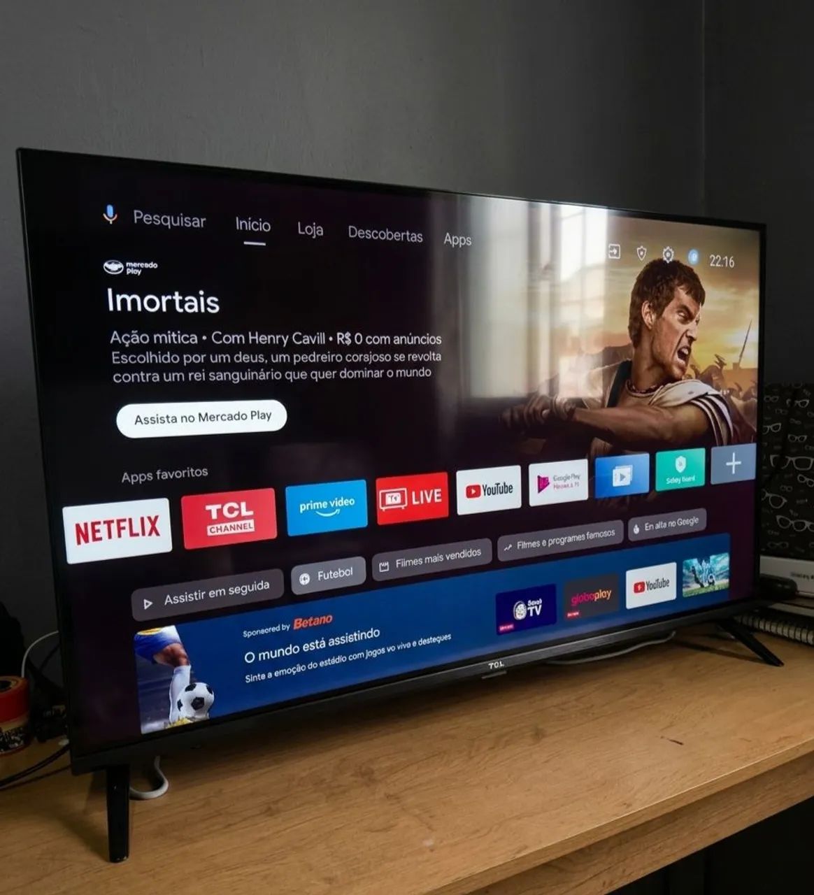 Tv Smart TCL Tela QLED 32 Polegadas 