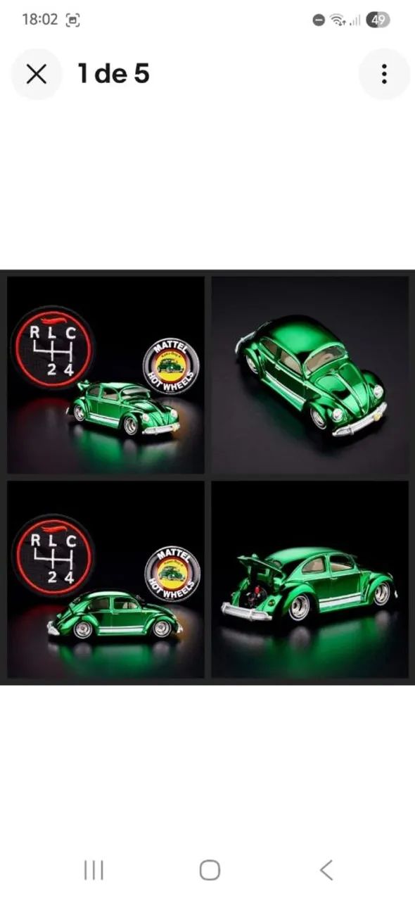 Hot Wheels Rlc Kawa Bug A verde 