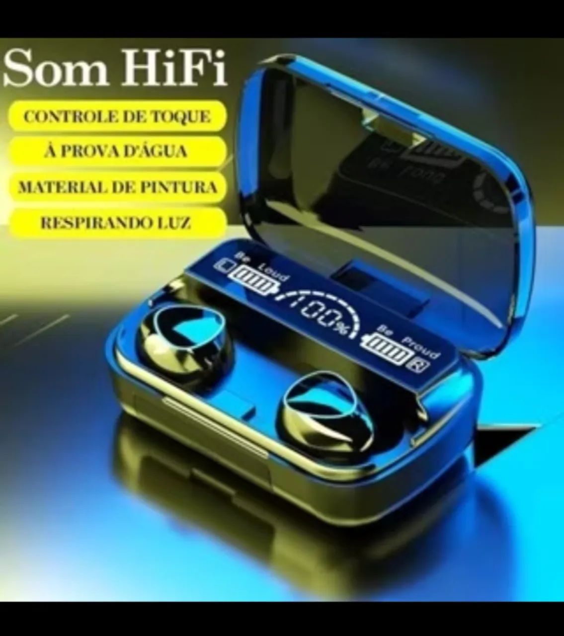 Fone Bluetooth 5.1 LED - Foto 5