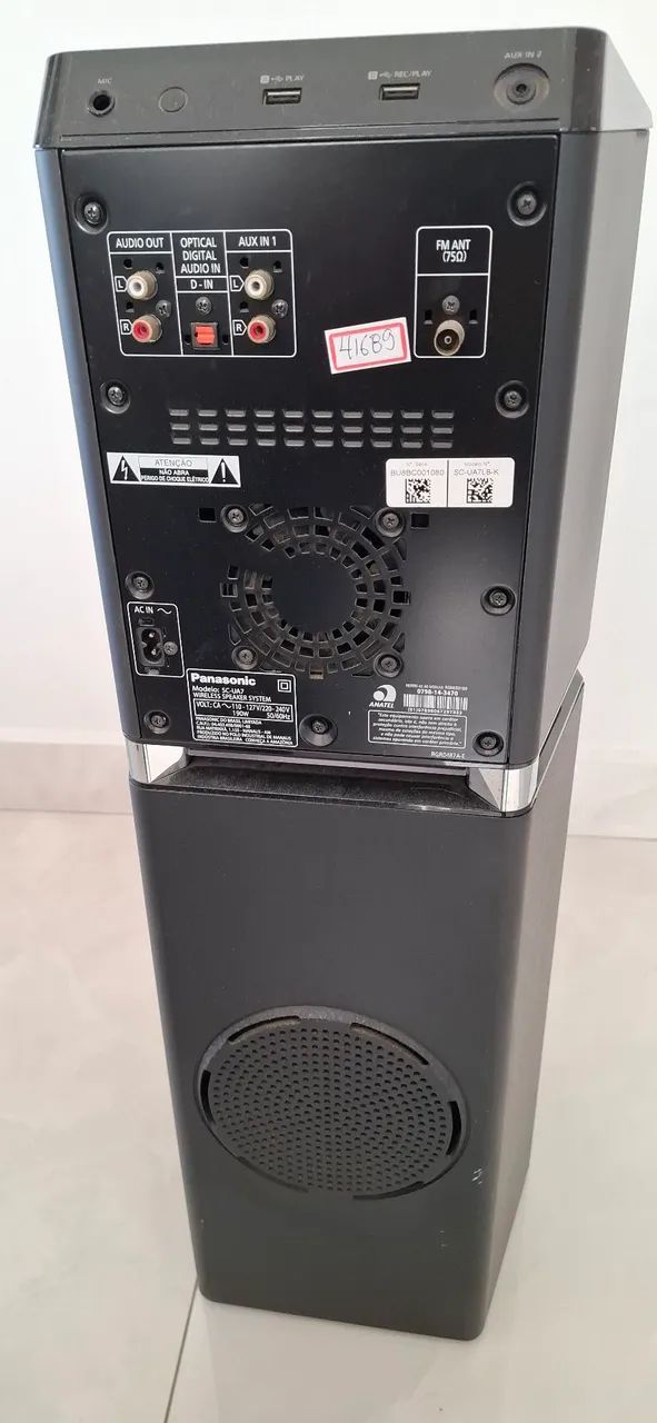 Torre de som Panasonic SC-UA7 COM PLACA DE SOM QUEINADA - Foto 4