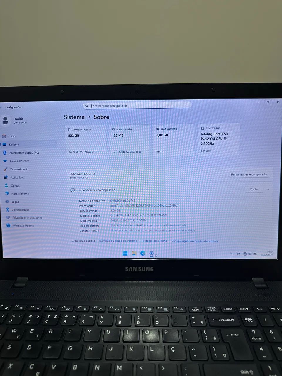 Notebook Samsung  - Foto 3