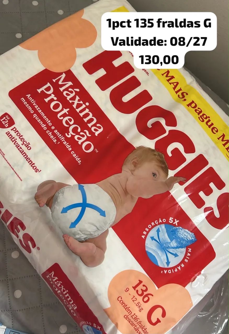 Fraldas Huggies - Foto 3