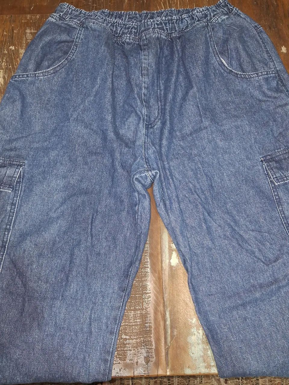 Lote de calças jeans com elástico
