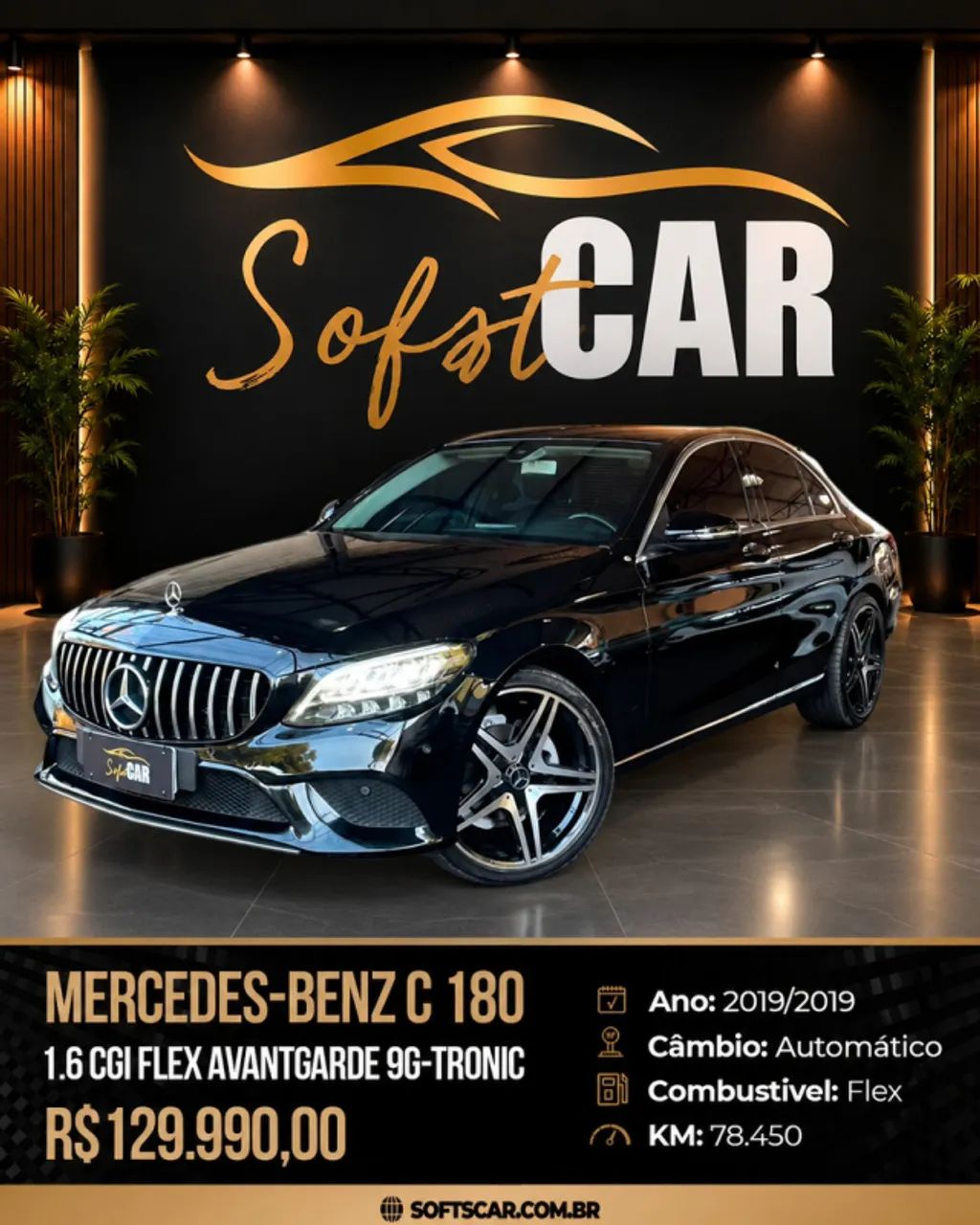 Mercedes-Benz C-180 CGI Avant. 1.6/1.6 Flextb 16V Aut. 2019