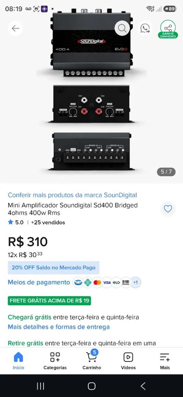 Módulo de som