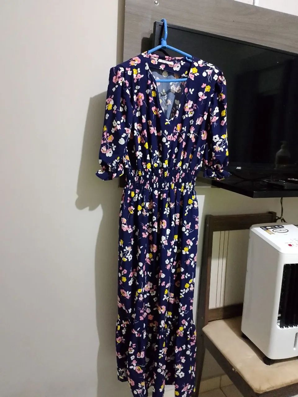 Vestido longo estampado