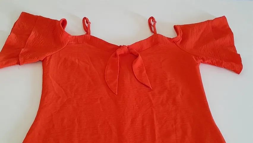 Vestido Cor de Laranja marca SPUK NOVO - Foto 4