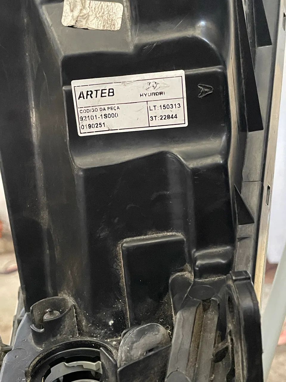 Farol HB20 Máscara Negra ARTEB Original (Sem Lâmpadas) - Foto 5