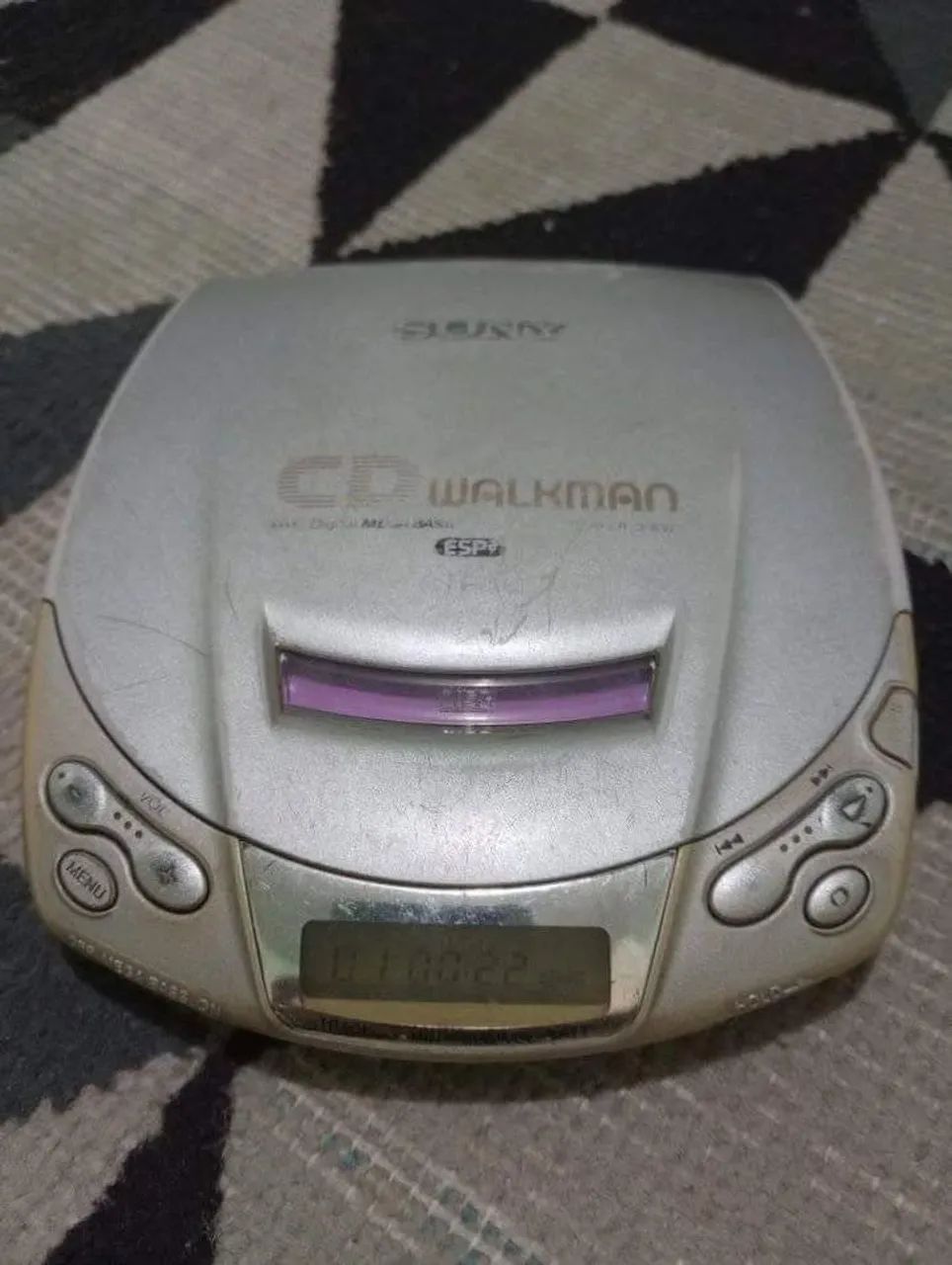 Diskman Sony + fonte externa 