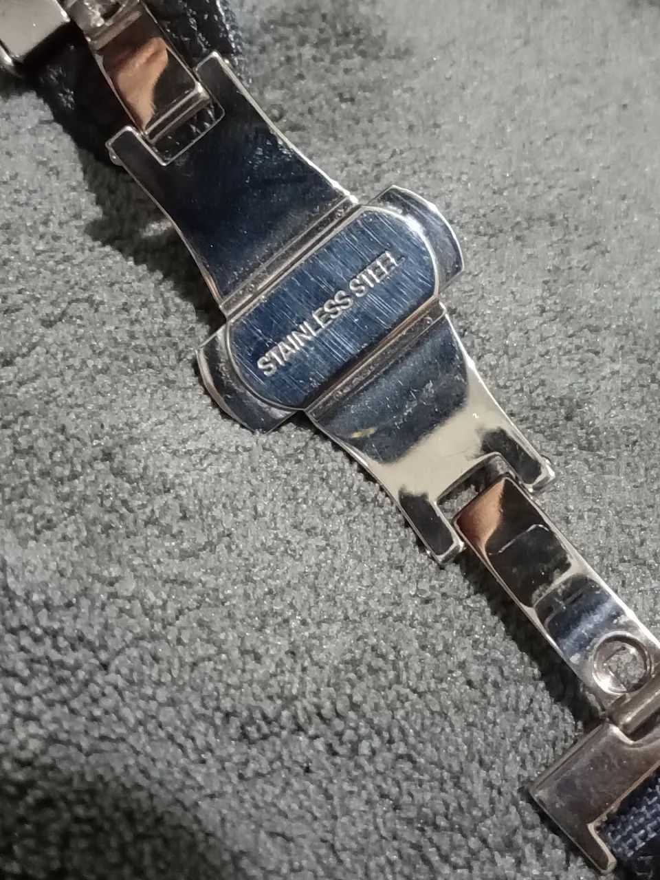 Pulseira para relógio em nylon e couro legítimo 20 mm - Foto 4