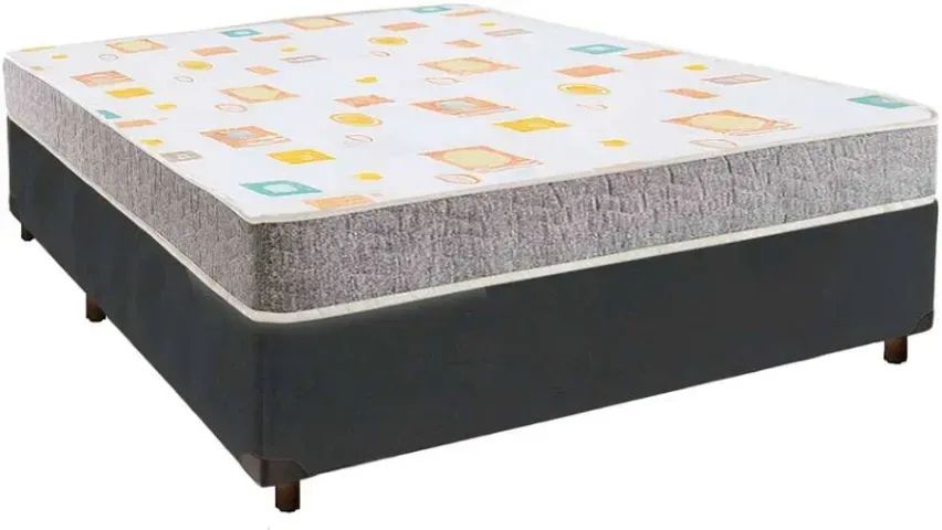 Colchão Casal D20 + Base Box Casal