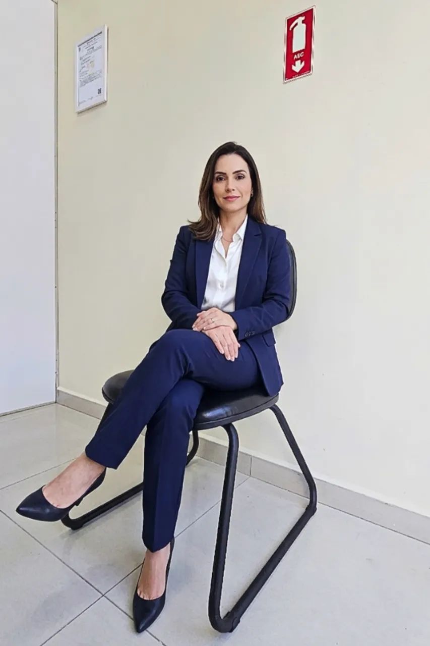 Cadeira estofada fixa