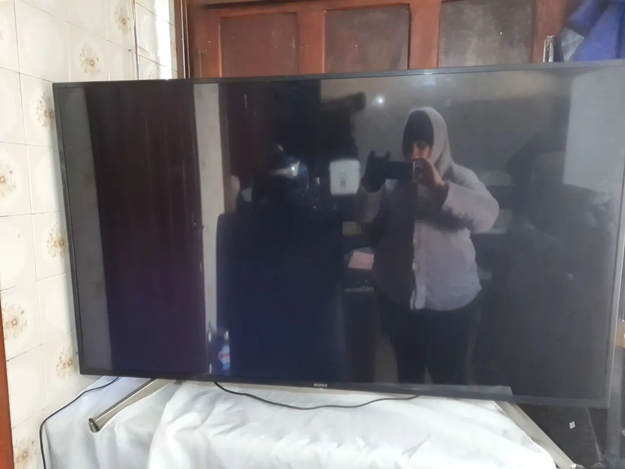 Smart Tv Led 55 Polegadas Sony Kd-55x755F Ultra HD 4K Não Liga! Pra Consertar. - Foto 2